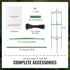 Sturdy 6-Pack Tomato Plant Supports