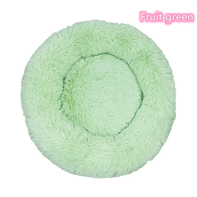Soft Plush Donut Cat Bed