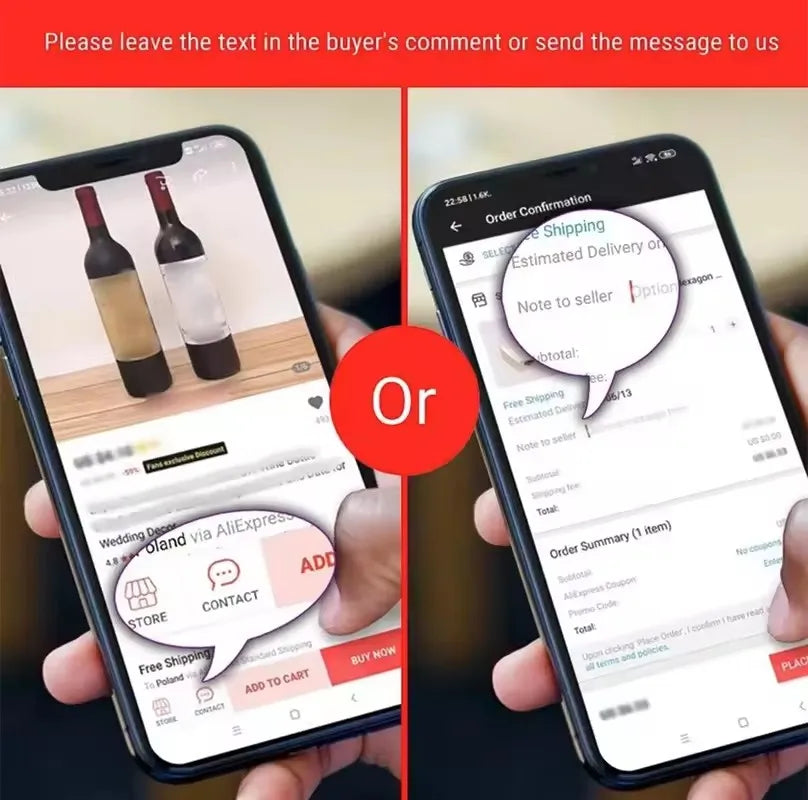 Custom Wedding Mirror Welcome Decal