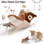 Touch-Activated Catnip Squeaky Bird Toy