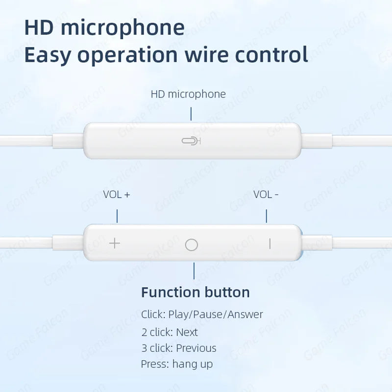 Semi-In-Ear Wired HiFi Earphones