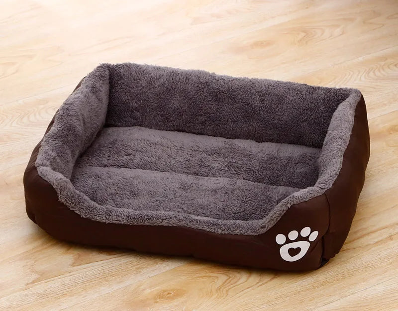 Candy-Colored Plush Pet Nest Bed