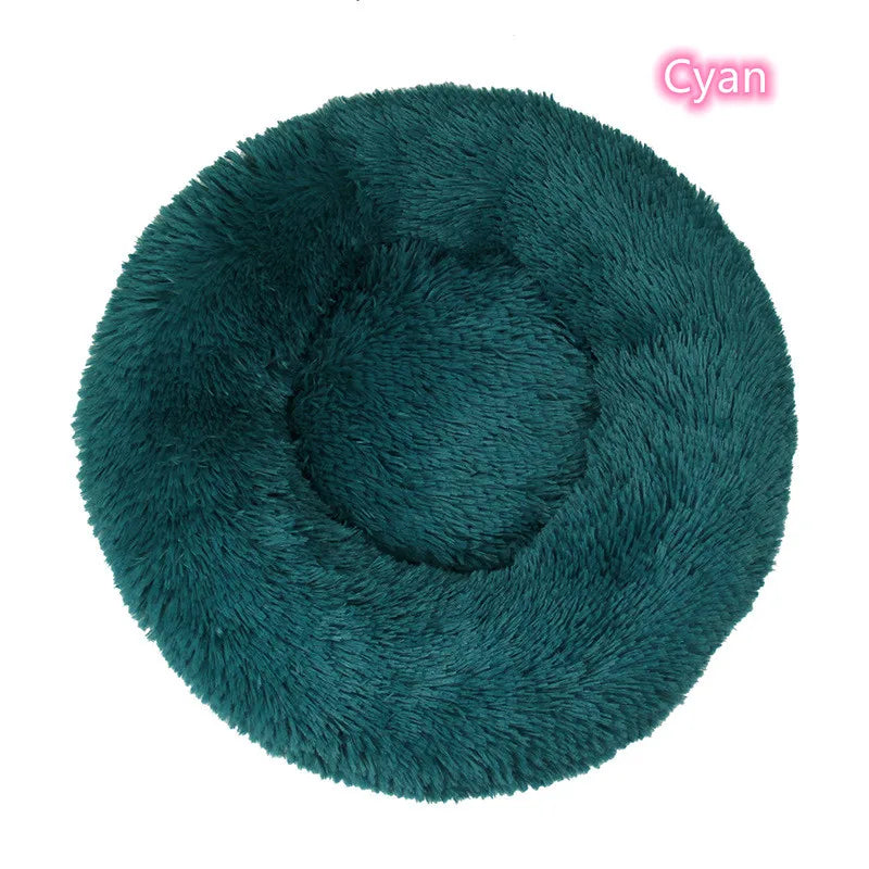 Soft Plush Donut Cat Bed
