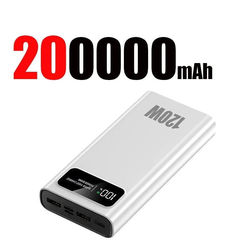 200000mAh 120W Super Fast Power Bank