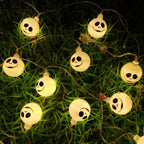 Battery-Operated Halloween Ghost String Lights