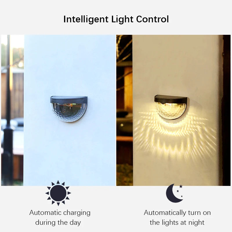 Warm White Solar Wall Lamps