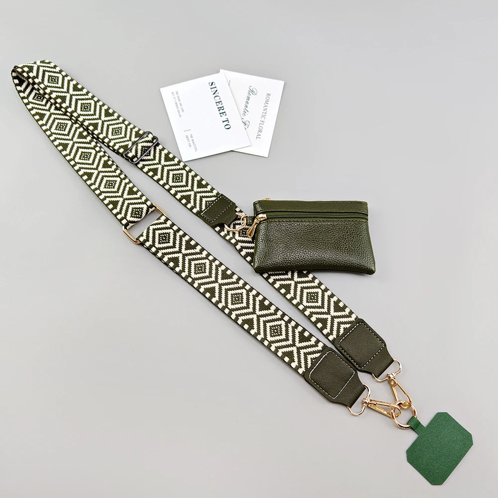 Crossbody Phone Lanyard with Wallet