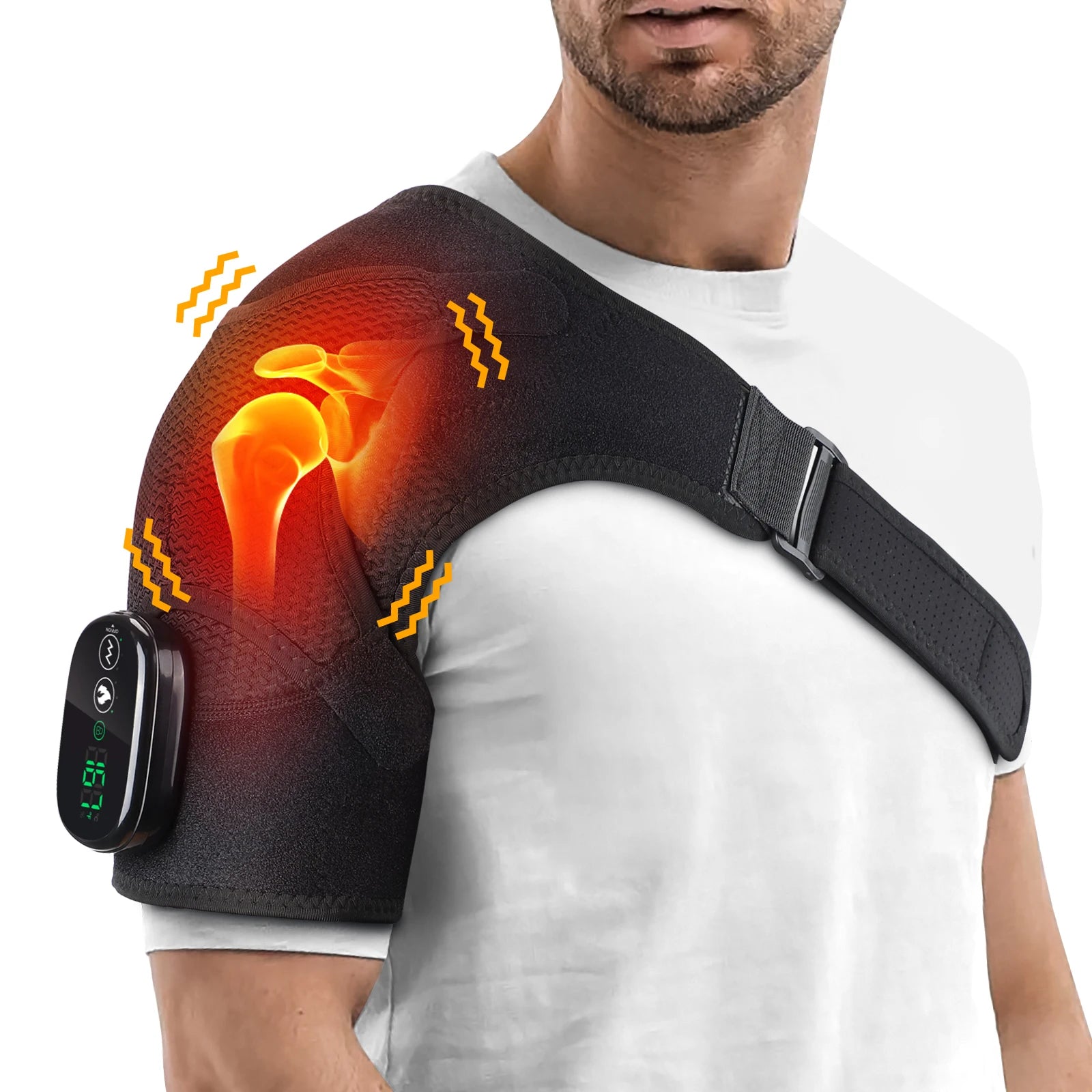 Adjustable Heating Shoulder Massage Belt
