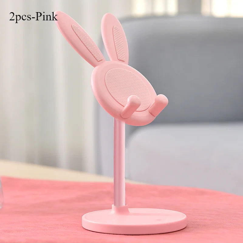 Cute Adjustable Rabbit Phone Stand