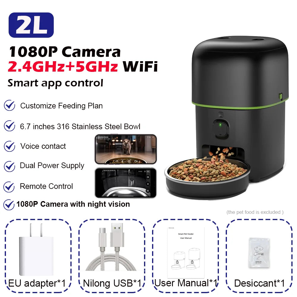 Smart WiFi Pet Feeder Camera