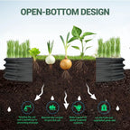 Rounded Galvanized Steel Raised Garden Bed