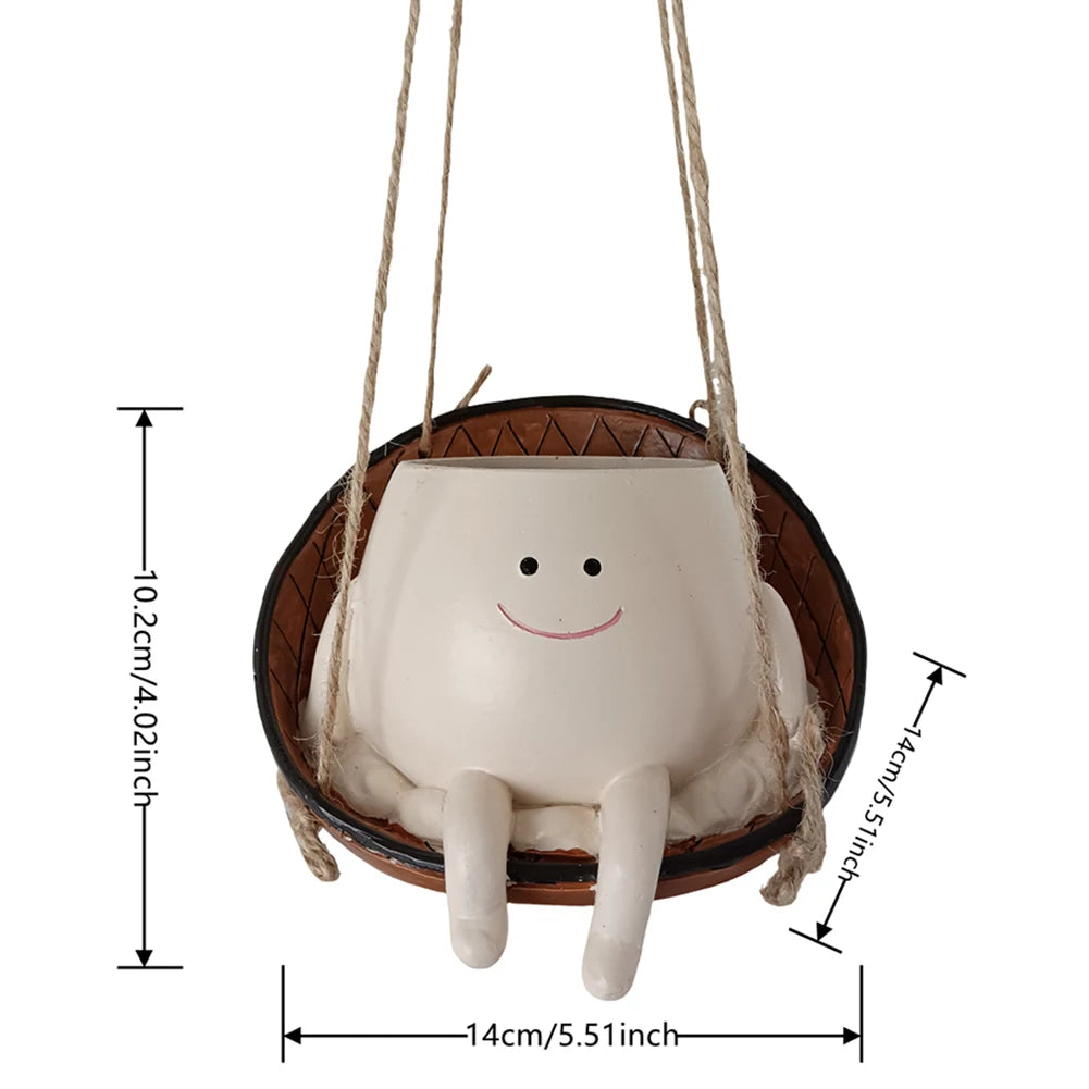 Face Swing Hanging Hammock Planter