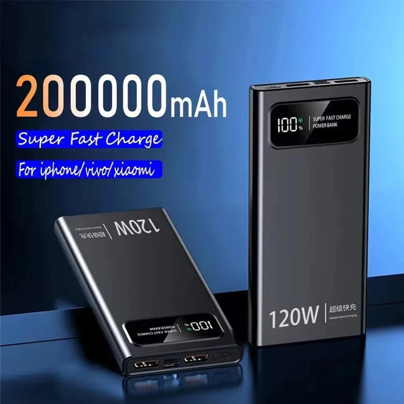 200000mAh 120W Super Fast Power Bank