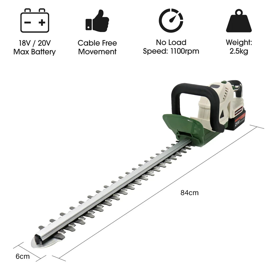21V Cordless Brushless Hedge Trimmer