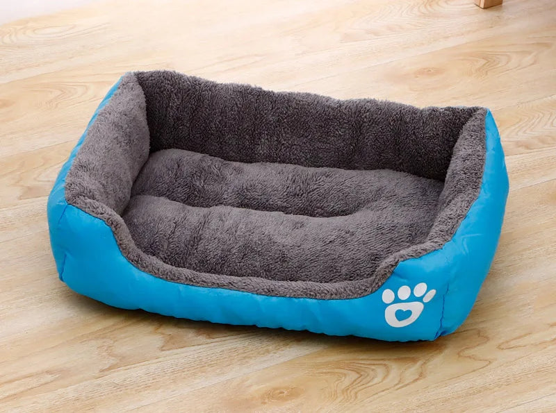 Candy-Colored Plush Pet Nest Bed