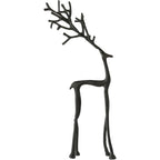 Black Alloy Modern Reindeer Statues