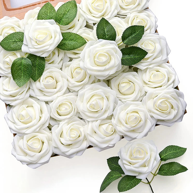Realistic Foam Rose Artificial Flowers